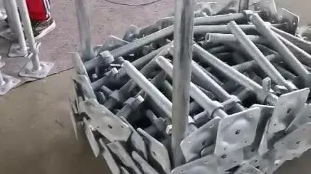 Screw Jack Scaffolding Ringlock System Jack Base for Building Materials