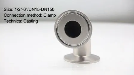 Sanitary SS304/Ss316lstainless Steel Pipe Fittings Tube Fittings/Elbow/Ferrule with 3A