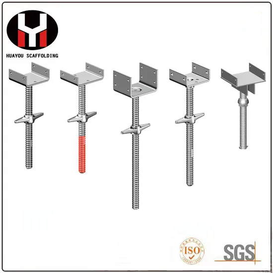 China Supplier Q235 Scaffold Material Ringlock Accessories Jack Base U Head Jack Base for Sale