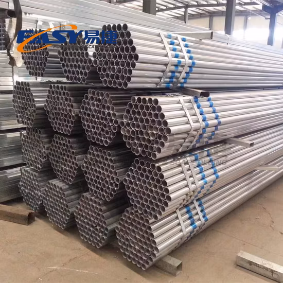 Easy Scaffolding 1/2"-24"/48.3/48.6mm Black Carbon Hot DIP Galvanized Welded/Seamless Q235/Q245/Stk400/Stk500 Material Steel Square/ Round Scaffolding Pipe