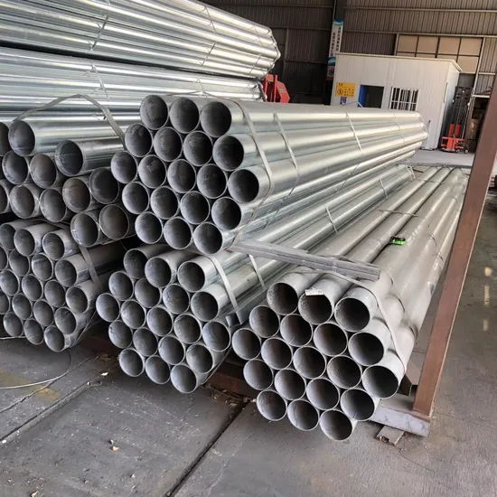 Round Od 76.2mm 2 Inch Steel Pipe Galvanized Scaffolding Tube 